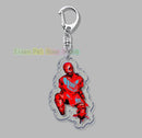 Hot Horror Game Chibis Keychains for Accessories Bag Cute Jimmy Curly Anya Sallyface Keyrings Jewelry Friends Gamer Gaming Gifts