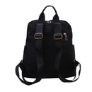 Simple Pu Black Large Capacity Backpacks Women Travel Bag Solid Harajuku Student Schoolbag Backpack Unisex Bags High Street