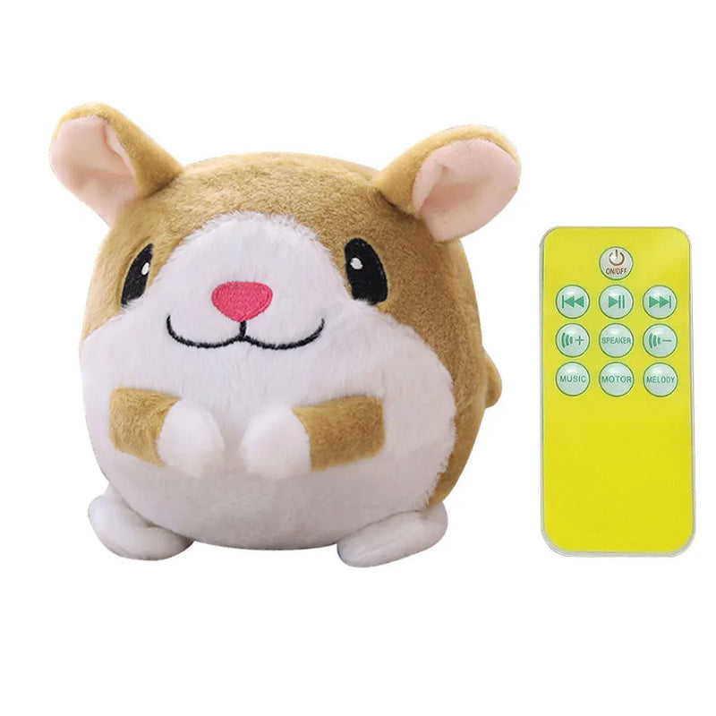 Electronic Pet Dog Toy Music Vibration Bouncing Jump Ball Toys Singing Talking Interactive Plush Doll Gifts for Dogs and Cats