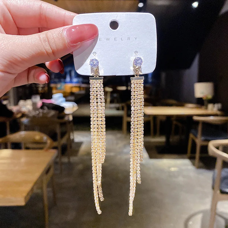 New Fashion Geometry Earrings  Earrings for Women Golden Zircon Dangle Earrings Valentines Day Anniversary Birthday Jewelry Gift