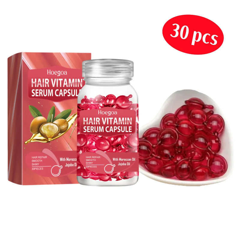 Hair Vitamin Capsule Keratin Oil Fast Restore Soft Smooth Shiny Hair Care Nourish Repair Hair Damaged Splitting Treatment Produc