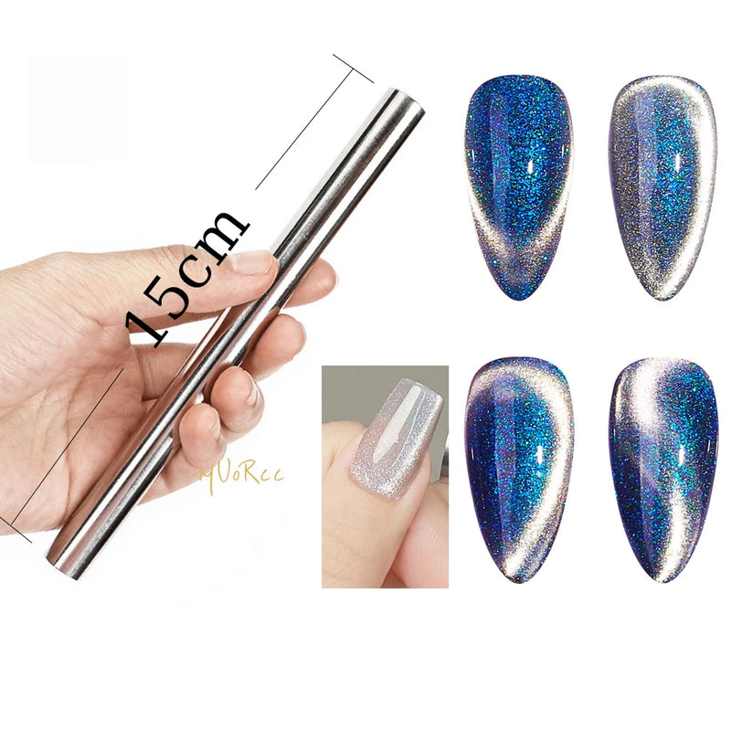 10ml Flamingo Red Magnetic Cat eye Gel Gemstone Glitter Cat Eye Gel Polish Semi-permanent UV LED Cateye Nail Varnish Manicure