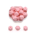 Kovict 14/17mm 10pcs Hexagon Silicone Beads For Jewelry Making Silicone Bead To Make Bracelets Necklace Making Accessories