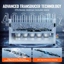 Limpiador ultrasónico VEVOR 2/3/6/10/15/30L 300W 40kHz digital con temporizador y calentador, con cesta para piezas de armas y balas.