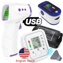 Monitor digital con sensor de presión arterial para brazo, tensiómetro, tonómetro automático, medidor de frecuencia cardíaca y pulso.