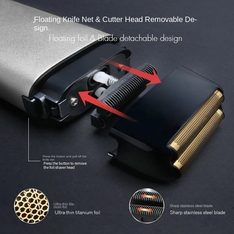 WMARK new hair clipper NG-998 stainless steel etching titanium mesh men's hair hair oil brightener