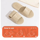 EVA Soft Foldable Slippers for Women Portable Travel Indoor Bathroom Massage Sandals Unisex Quick Dry Non Slip Flat Home Slides