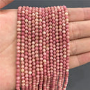 Purple Gem Beads Small Round Faceted Crystal Stone Beads Amethysts Crystal Mica Loose Beads For Jewelry Making DIY Necklace 15"