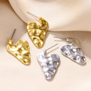 Gold Color Love Heart Earrings For Women Bow Stud 2023 Trend Simple Knot Earrings Piercing Fashion Jewelry Valentine's Day Gifts