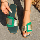 Plus Size 36-43 Shoes for Women Summer Fashion Women's Slippers Open Toe Flat Beach Outside Non-slip Sandals Women Shoes