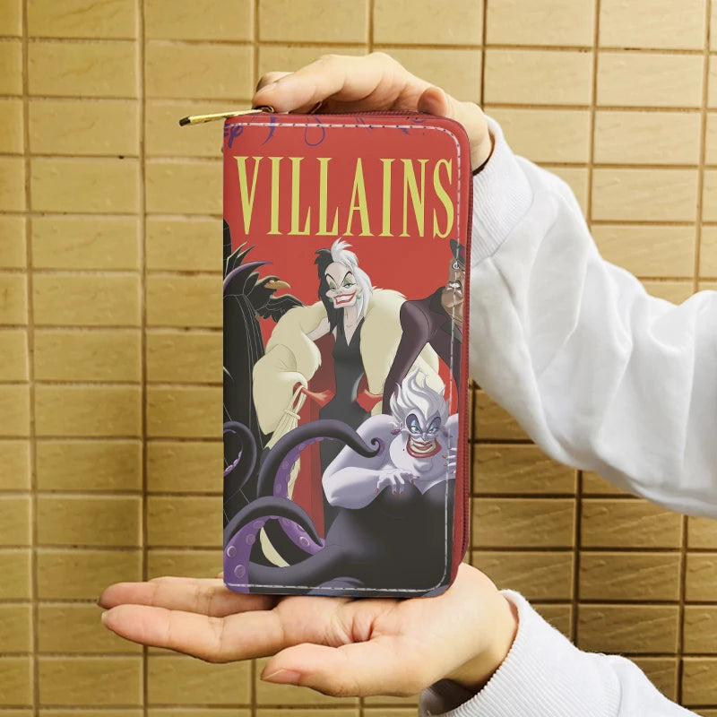 محفظة ديزني ماليفسنت C0071 أنمي، محفظة كرتونية، محفظة بسحاب، حقيبة عملات معدنية، محفظة عادية، بطاقة، هدية للجنسين