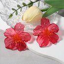 Exaggerated Trend Fashion Acrylic Transparent Flower Earrings
