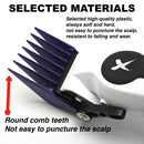 Professional electric hair clipper comb 10PC Purple Limit Comb Suitable for M10, R77F, 2020C, KULILANG, WMARK, BRCILIP Barbers ﻿