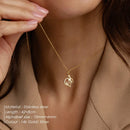 women Initial Necklace Art Letter A-Z Charm Pendant Necklace Women's Minimalism Jewelry Gift Stainless Steel Jewelry Wholesale