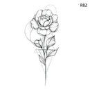 1Sheet Waterproof Temporary Tattoo Sticker 3D Butterfly Theme Fake Tattoo for Women Body Leg Arm Art