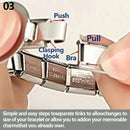 New Fashion Love Beauty Peace Girl Key Happy Forever Dad Italian Links Bracelet Stainless Steel Jewelry Diy Making