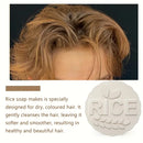 Rice Shampoo Soap Massage Soap Handmade Soap for Face and Bath, Deep Cleansing, Exfoliation, Body Hair Moisturizing