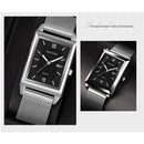 2024 أفضل ماركة ساعات رجالية فاخرة أزياء مربعة كوارتز ساعة معصم مقاومة للماء تقويم فضي ذهبي ساعة للرجال Reloj Hombre