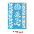 1PC Hanna Lace Tattoo Sticker White Silk Printing Waterproof Disposable Tattoo for Arm Sexy Bracelet