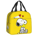 Custom Rock Tees Group Walk Snoopy Lunch Bag Women Cooler Thermal Insulated Lunch Boxes for Kids School