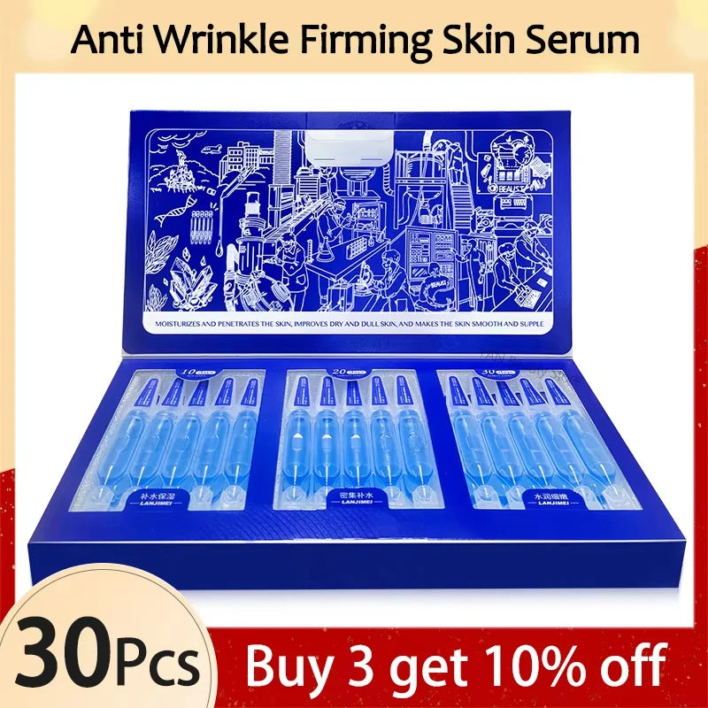 سيروم ببتيد النحاس الأزرق المضاد للتجاعيد، نيكوتيناميد، تبييض البشرة، جوهر التفتيح، الكولاجين، حمض الهيالورونيك، ترطيب البشرة