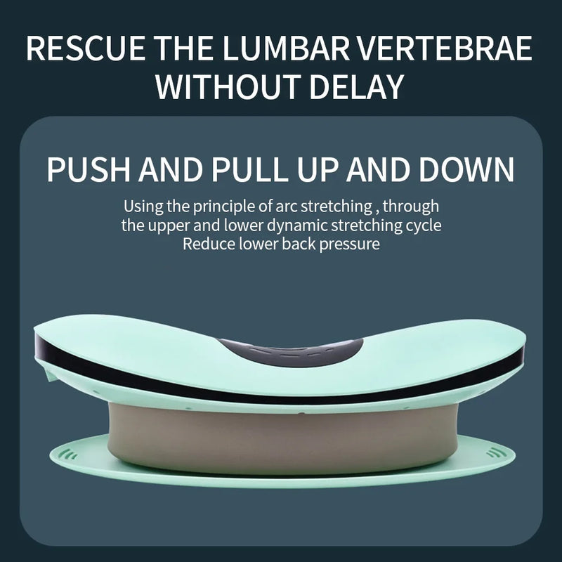 Electric Lumbar Traction Massager Adjustable Vibration Waist Massager Waist Spine Support Back Massage Machine Waist masajeador