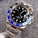 Gold Tow Tone NH34A GMT Movement Diving Watch for Men Automatic Watches Mechanical Swim Jubilee Bracelet 200m Waterproof Date