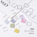 120/40/1pc Solid Glass Color Nail Art Display Board Tips Card Manicure Tools UV Gel Polish Palette Color Chart Nails Practicing