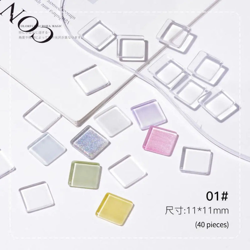 120/40/1pc Solid Glass Color Nail Art Display Board Tips Card Manicure Tools UV Gel Polish Palette Color Chart Nails Practicing