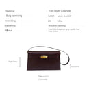 Goat Pattern Genuine Leather Underarm Bag Women's Shoulder Bag 2024 New Cowhide High-Grade Messenger Bag