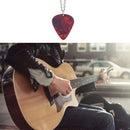 Explosion Unique Season 4 Eddie Guitar Pick Necklace Heart-Shaped Ruby Pendant Birthday Anniversary Gift