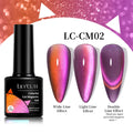 LILYCUTE 7ML 9D Cat Magnetic Gel Polish Set Semi Permanent Soak Off UV LED Glitter Nails Magnet Stick Black Gel Needed