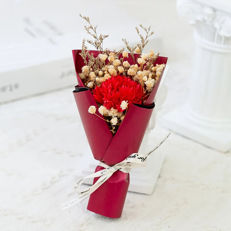 Soap Rose Bouquet Valentines Day Gift For Friends Wedding Bouquet Home Decorations Rose Flower Bouquet Hands Wedding Party Gifts