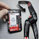 Double Sides Umbrella Lanyard & Card Holder By Umbrella Corporation Neck Strap Card ID Holders with Employee information card