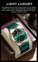 BINBOND New Authentic Youth Men's Quartz Watchwith Fashion Leather Strap Waterproof Luminous Calendar Luxury Business Men Watch