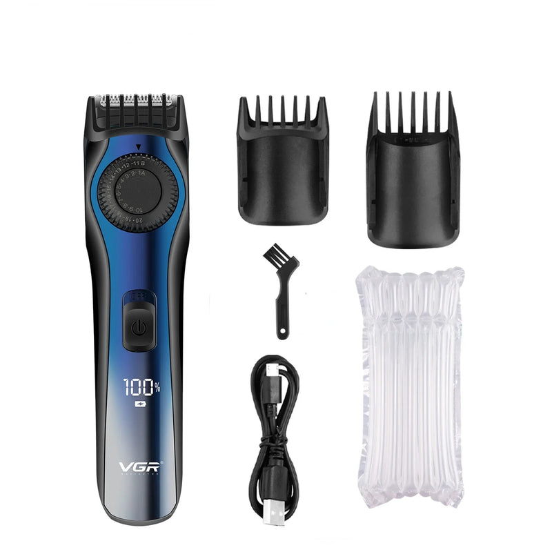 Recortadora de pelo VGR para hombre, ajustable, recargable, profesional, eléctrica, inalámbrica, V-080