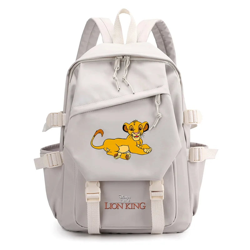 Disney The Lion King Simba Boys Girls Kids School Book Bags Women Bagpack Teenagers Travel Backpack Mochila Escolar