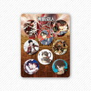 8 Pcs/Set Anime Tinning Tinplate Brooch Sanrio Backpack Badge Souvenir Clothing Gift For Friends