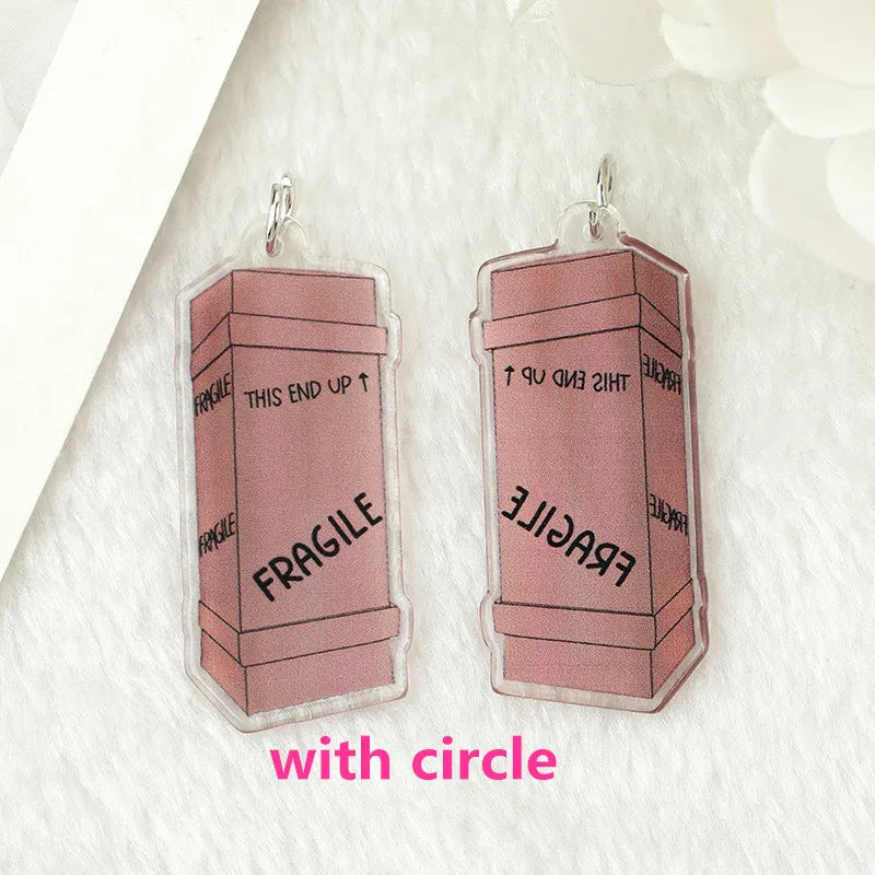 6Pcs Halloween Charms Creative Acrylic Fragile Strange Desk Lamp Pendant  Jewlery Findings For Necklace Keychain  Diy