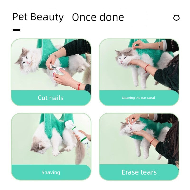 Dog Trimming Bath Cat Bag Shaving Foot Hair Anti-Bite Hammock