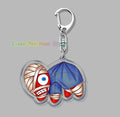 Hot Horror Game Chibis Keychains for Accessories Bag Cute Jimmy Curly Anya Sallyface Keyrings Jewelry Friends Gamer Gaming Gifts