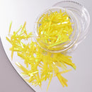 11pcs Aurora Glass Ice Cube Nail Foil Sticker 3D Glass Paper Nail Film Decals Rainbow Reflective Korean Style Nail Stickers