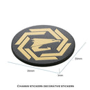 PC Case Fan Metal Sticker ROG MSI AORUS Label Gold-plated Cooling Fan Sticker Chassis Sticker GPU Decorative Sticker