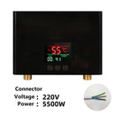 110V 220V Instant Water Heater Bathroom Kitchen Wall Mounted Electric Water Heater LCD Temperature Display with Remote Control