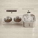 Small Magic Pet Stainless Steel Wireless Automatic Cat Water Fountain