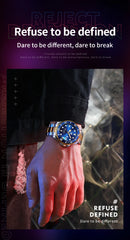 OLEVS Men Automatic Watch Luxury Diving Watch Waterproof Luminous Stainless steel Business Mechanical Watch for Men reloj hombre