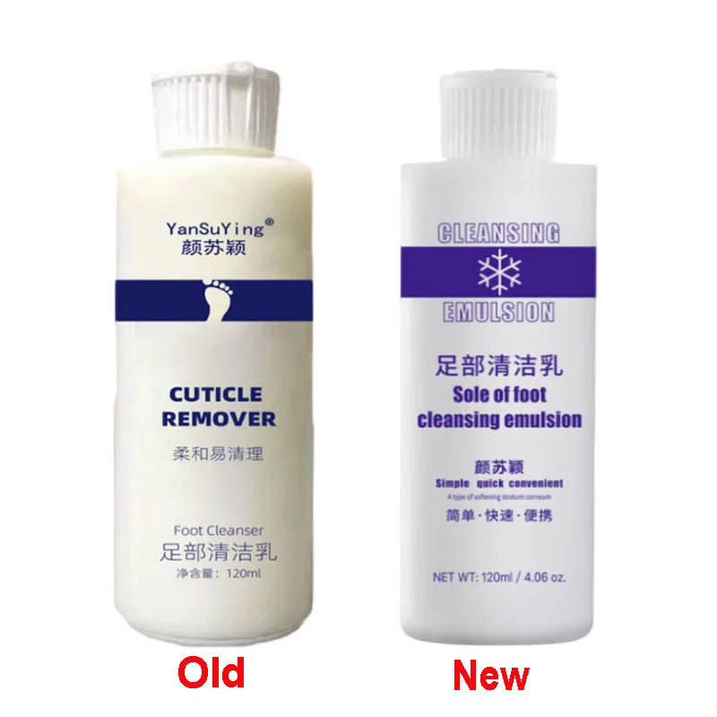 120ml Foot Exfoliator Softener 7 Seconds Remove Dead Skin & Calluses Foot Mask Anti-Cracked Heel Enhancer Nail Pedicure Kit