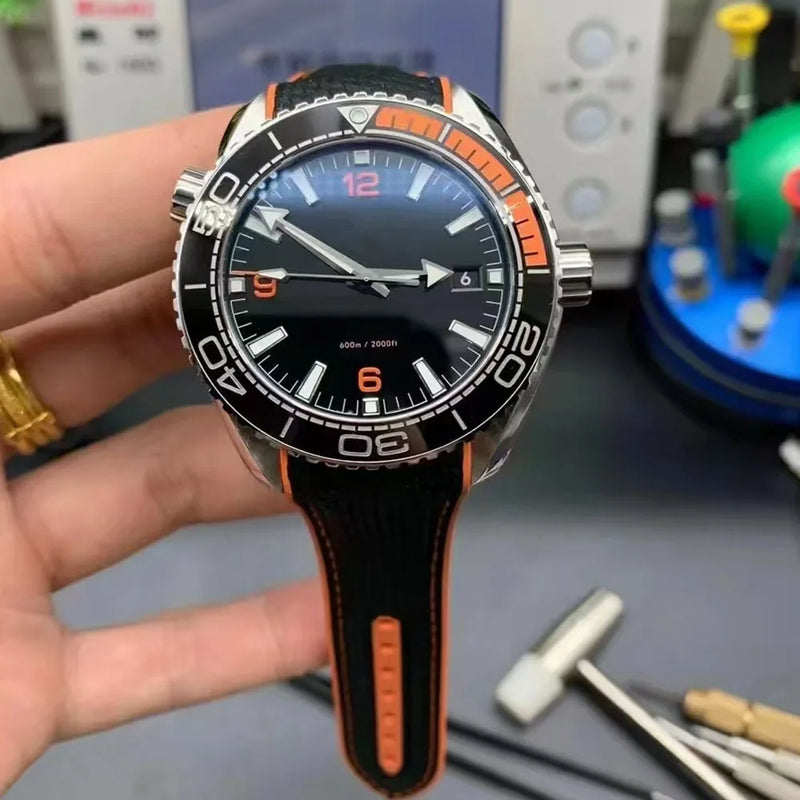 2025 NEW Luxury old brand 007 ceramic ring series men's watch fully automatic mechanical watch multi-function waterproof unisex