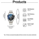 Fashion Mens Bracelet Watches Set Luxury Men Sports Silver Stainless Steel Quartz Watch Man Business Casual Wrist Watch