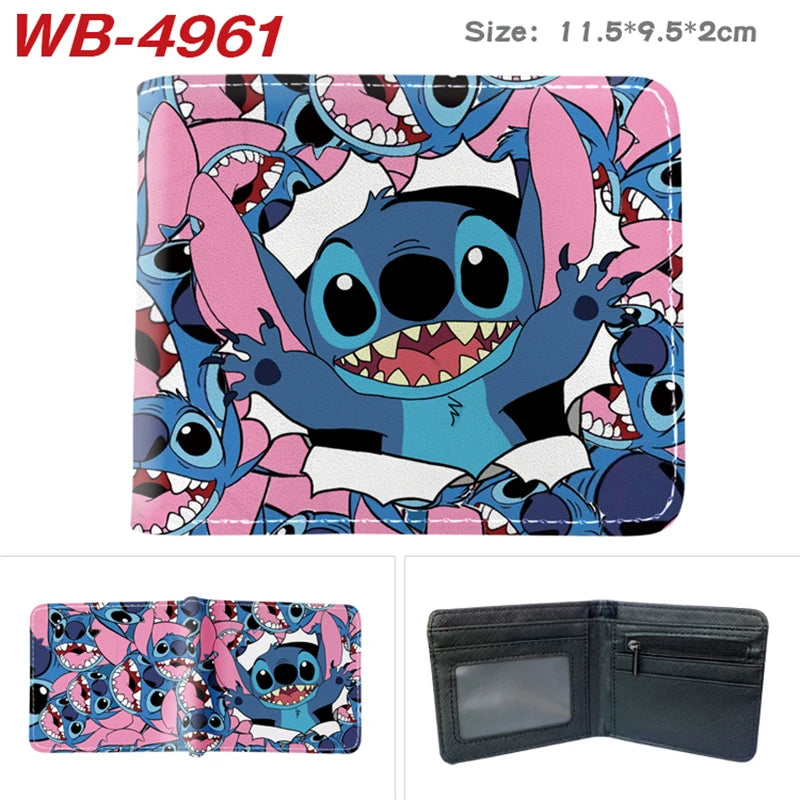 Miniso Cartoon Stitch Wallet Short Purse with Coin Pocket